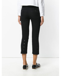 Ann Demeulemeester Cropped Button Trousers