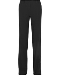 Michael Kors Michl Kors Collection Straight Leg Wool Pants Black