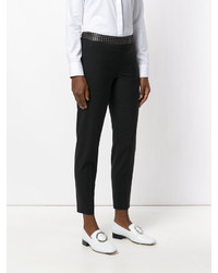 Paul Smith Ps By Patterned Waistband Cropped Trousers