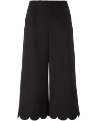 RED Valentino Cropped Scallop Detail Pants