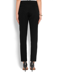 Givenchy Straight Leg Pants In Black Grain De Poudre Wool