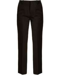 Givenchy Straight Leg Wool Cropped Trousers