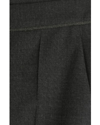 Brunello Cucinelli Wool Cotton Blend Pants With Embellisht