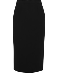 Roland Mouret Arreton Wool Crepe Pencil Skirt Black