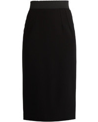 Dolce & Gabbana High Rise Wool Pencil Skirt