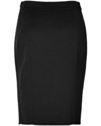 Moschino Cheap & Chic Moschino Cheap And Chic Wool Skirt With Bow In Black