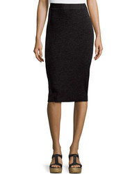 Eileen Fisher Washable Wool Ribbed Pencil Skirt