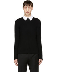 Black Wool Polo Neck Sweater