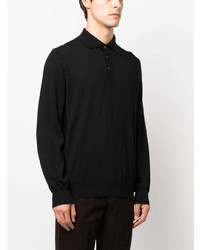 Brunello Cucinelli Long Sleeve Virgin Wool Polo Shirt