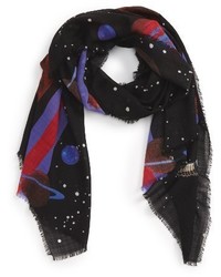 Gucci Space Snake Oblong Wool Scarf