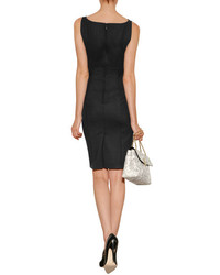 DSquared 2 Stretch Wool Sheath With Brooch