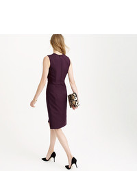 Super Knotted Sheath Dress In 120s Wool