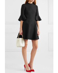 Valentino Wool And Crepe Mini Dress