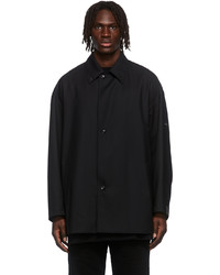 N. Hoolywood Black Balmacaan Jacket