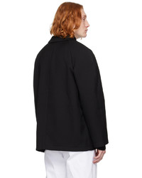 Lemaire Black Crombie Jacket