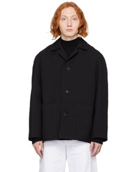 Lemaire Black Crombie Jacket