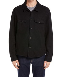 Billy Reid Boiled Wool Cotton Shirt Jacket