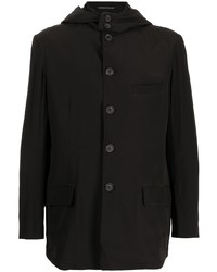 Yohji Yamamoto Hooded Silk Jacket