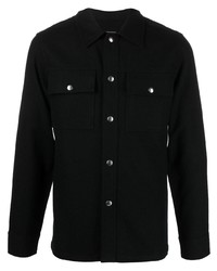 Sandro Long Sleeve Wool Overshirt