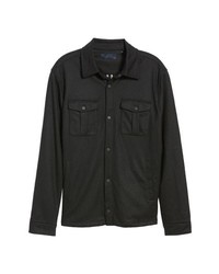 Zachary Prell Seymour Regular Fit Wool Blend Shirt Jacket