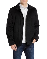 Billy Reid Wool Blend Jacket With Genuine Rabbit Fur