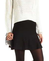 Charlotte Russe Sweater Knit Skater Skirt