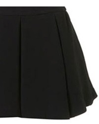 ChicNova Black Wool Skater Skirt