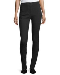 Helmut Lang Mid Rise Fitted Zip Cuffs Stretch Wool Pants