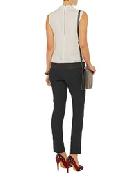 Helmut Lang Stovepipe Wool Blend Tapered Pants