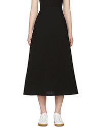 Lemaire Black Wool Skirt