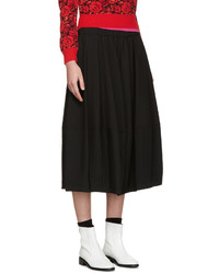 Comme des Garcons Comme Des Garons Black Wool Gathered Skirt