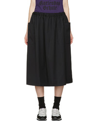 Comme des Garcons Comme Des Garons Girl Black Wool Pocket Skirt