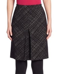 Akris Punto Cross Stitch Invert Front Pleat Skirt