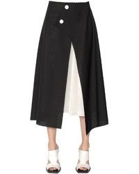 Marni Asymmetrical Cool Wool Skirt