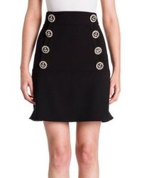 Dolce & Gabbana Nautical Stretch Wool Skirt