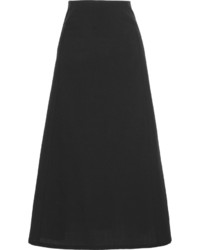 Lemaire Wool Crepe Skirt Black