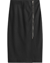 Max Mara Wool Skirt With Zip Detail