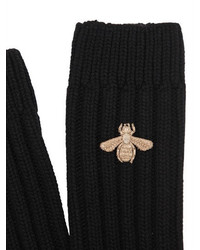 Gucci Bee Embroidered Wool Cashmere Socks