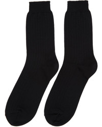 Robert Geller Black Boris Socks