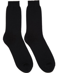 Robert Geller Black Boris Socks