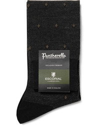 Pantherella Blake Escorial Wool Blend Jacquard Over The Calf Socks
