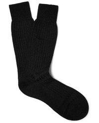 Pantherella Hemingway Ribbed Wool Blend Socks