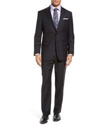 Hart Schaffner Marx Big Tall Chicago Classic Fit Solid Wool Suit