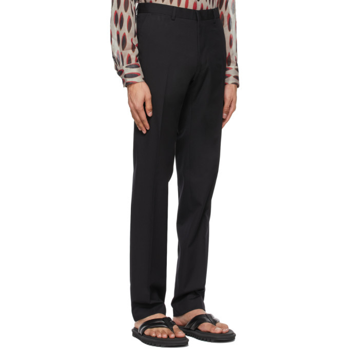 Dries Van Noten Black Cotton And Wool Single Vent Suit, $1,320 | SSENSE ...