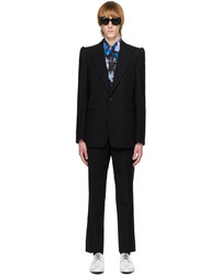 Dries Van Noten Black Peaked Lapel Suit