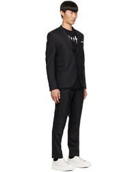 Neil Barrett Black Polyester Suit