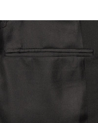 Saint Laurent Black Slim Fit Virgin Wool Twill Suit