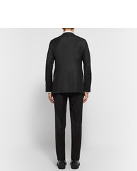 Lanvin Black Slim Fit Wool And Cashmere Blend Suit