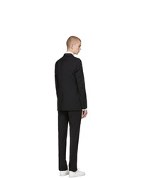Lanvin Black Stretch Wool Suit