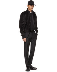 Prada Black Tela Mohair Suit
